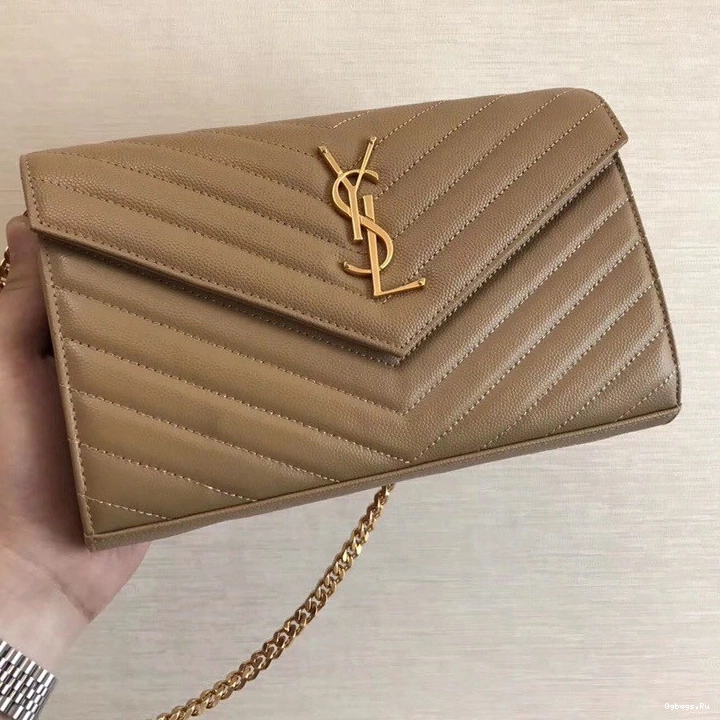 CHAIN MATELASSÉ YSL WALLET CASSANDRE 0809